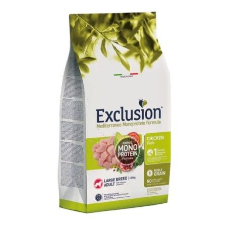 EXCLUSION MEDITERRANEO MONOPROTEIN ADULT LARGE POLLO KG.12 