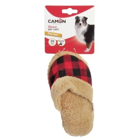 CAMON GIOCO CIABATTA PELUCHE SCOZZESE