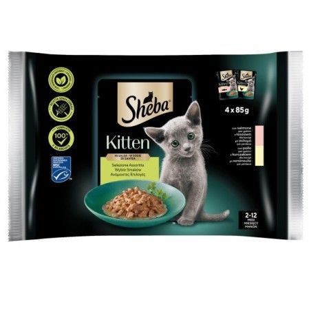 SHEBA BUSTA KITTEN SELEZIONE ASSORTITA 4X85 GR