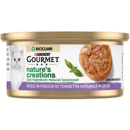 GOURMET NATURE'S C. 70GR TONNETTO IN GELE'E