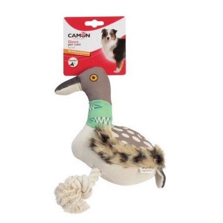 CAMON GIOCO UCCELLI IN PELUCHE E CORDA CON SUONO CM 30 