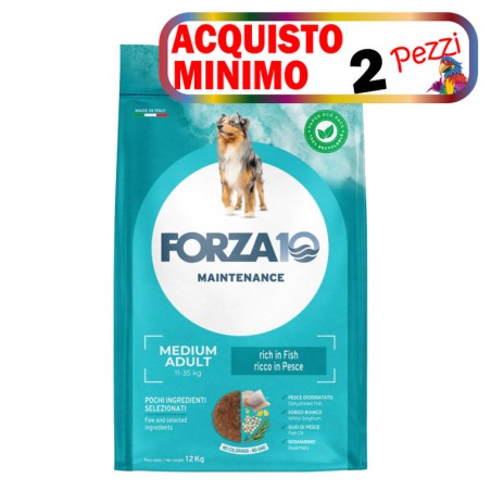 SANYPET FORZA 10 DOG  MAINTENANCE MEDIUM ADULT PESCE 12KG acquisto minimo 2pz