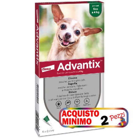 ELANCO ADVANTIX 0-4 KG 4 PIPETTE acquisto minimo 2pz