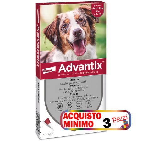 ELANCO ADVANTIX 10-25 KG 4 PIPETTE acquisto minimo 3pz